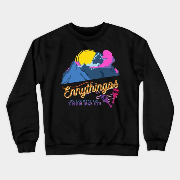 Ennythingos Plain Crewneck Sweatshirt by monoblocpotato